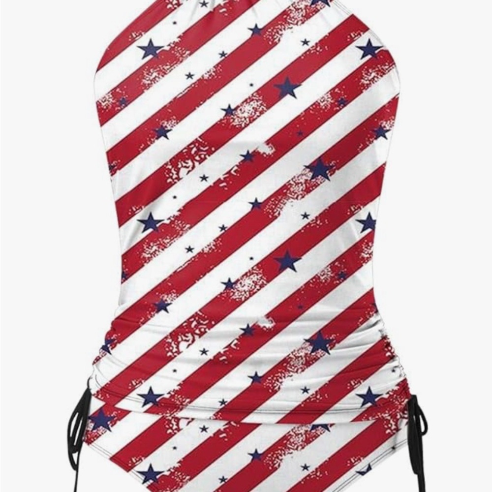 Patriotic Striped Women's Swimsuit